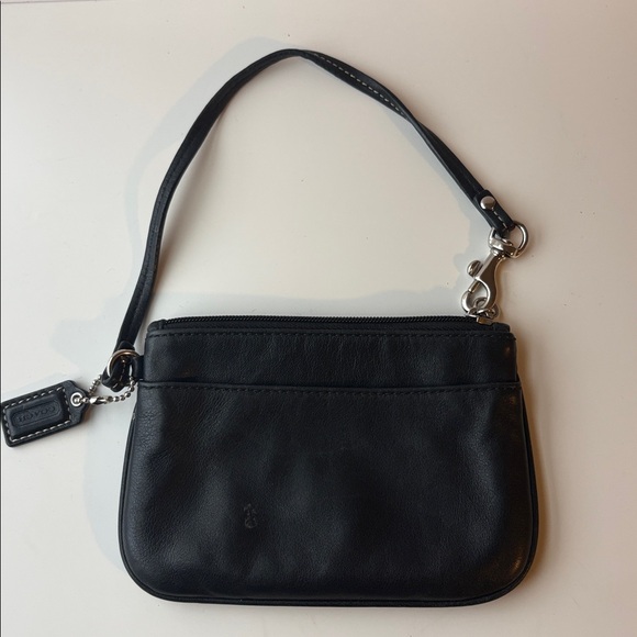 Coach Black Leather Wristlet - Picture 3 of 6
